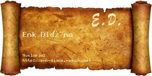 Enk Diána névjegykártya